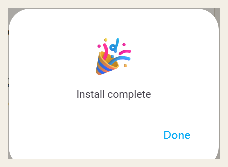 安装完成后点 Done